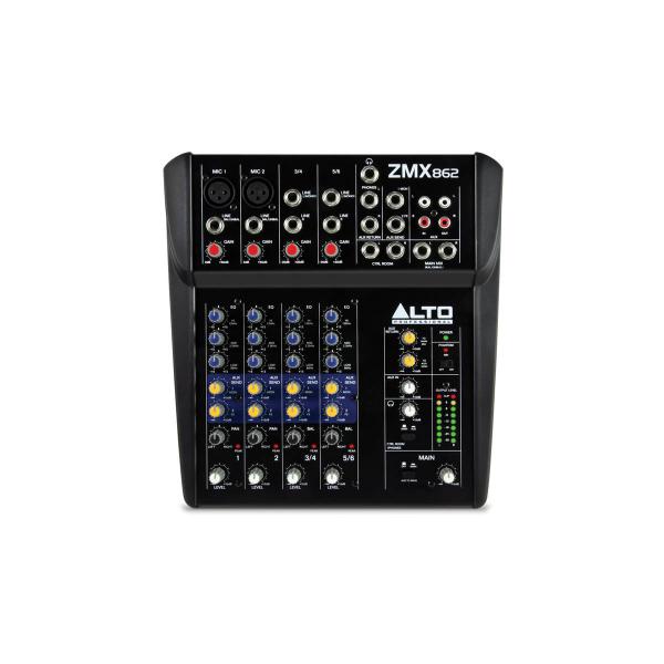 ALTO ZMX862 Микшерный пульт 2 моно 2 стерео 2 AUX