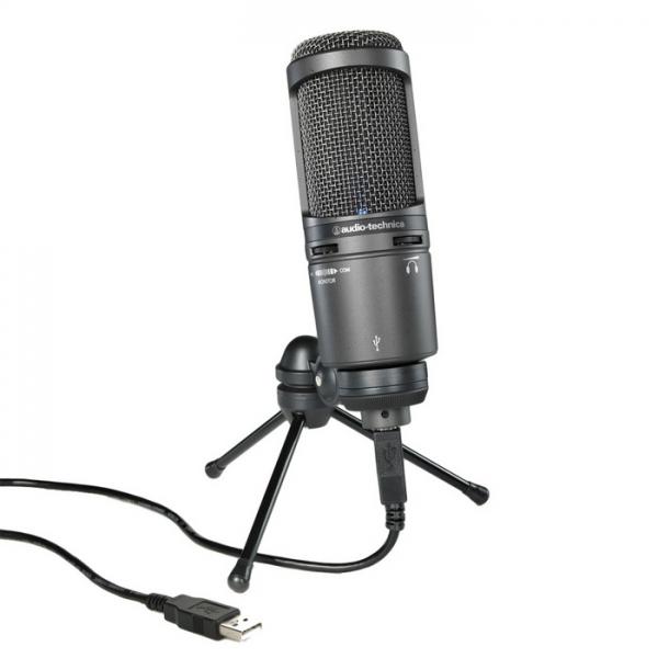 AUDIO-TECHNICA AT2020USB+ Студийный конденсаторный микрофон с большой диафрагмой