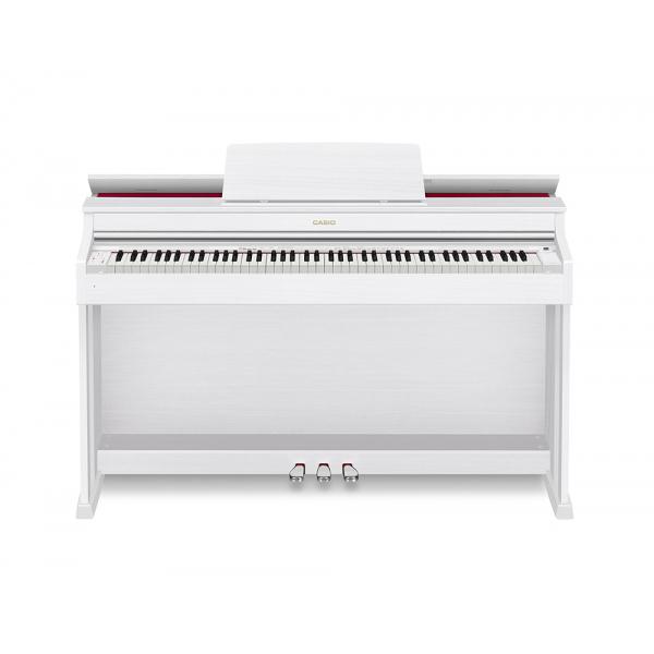 CASIO AP-470WE - пианино цифровое с БАНКЕТКОЙ, 88 клавиш, 18 тембров, полифония 256