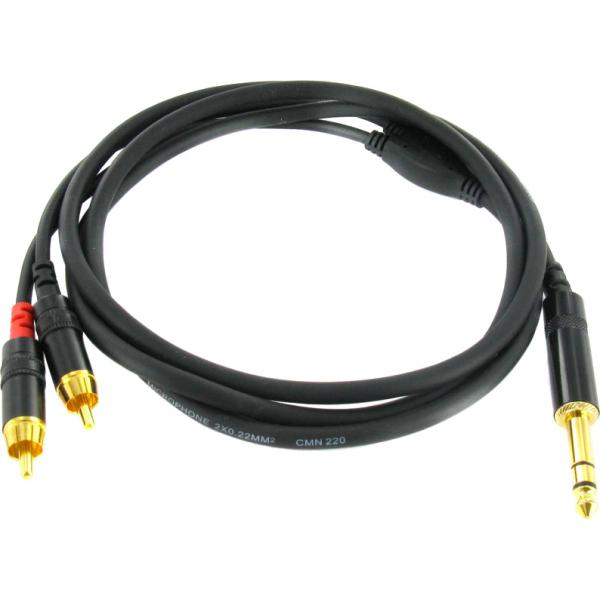 CORDIAL CFY 1.5 VCC кабель Y-адаптер Jack стерео/ 2*RCA 1,5м