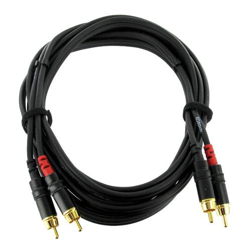 Cordial CFU 3 CC кабель 2RCA/2RCA, 3,0 м, черный