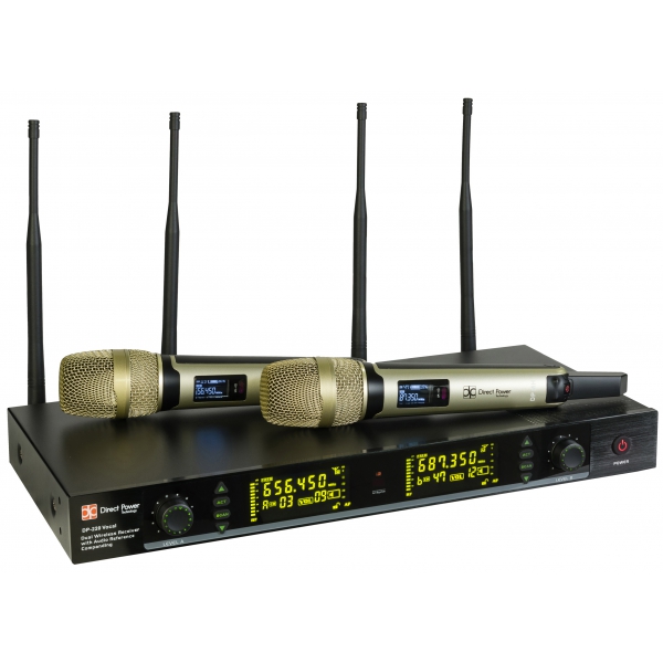 DP Technology Wireless DP-220 VOCAL - радиосистема с двумя ручными передатчиками, рабочий частотный диапазон: 650 – 700 МГц