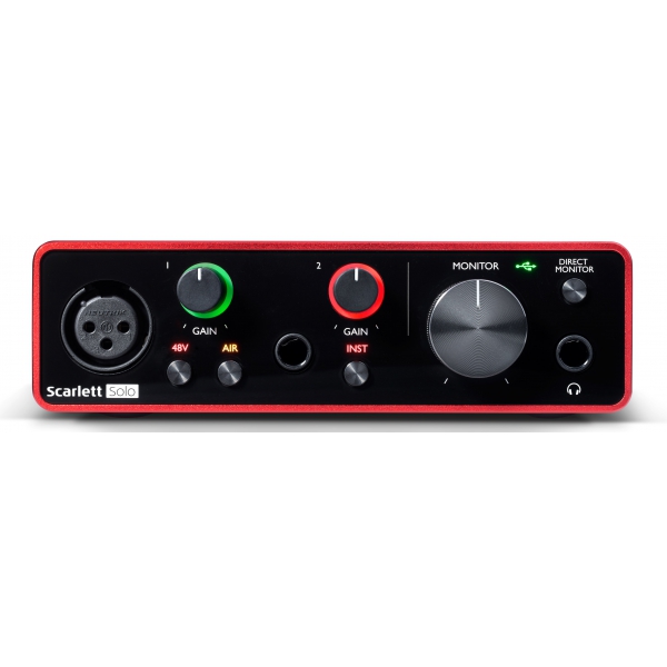 FOCUSRITE SCARLETT SOLO 3RD GEN аудио интерфейс USB, 2 входа/2 выхода
