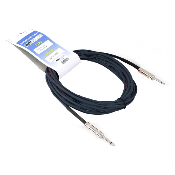 INVOTONE ACI1004BK  инструментальный кабель Джек 6.3мм-Джек 6.3мм 4м