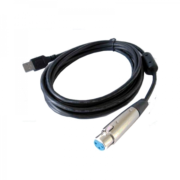 Invotone UC104 - A/D аудио конвертер с кабелем и разъёмами XLR 3pin (мама)<->USB, длина 4 метра